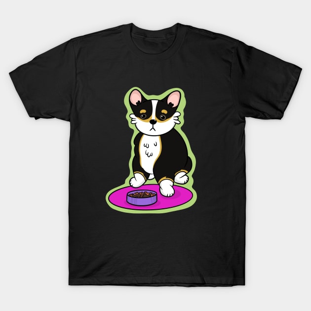 Kawaii Tri color Corgi T-Shirt by IhateDumplings